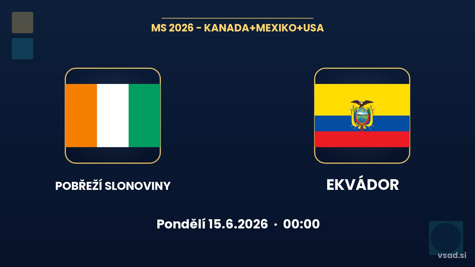 Pobřeží slonoviny vs Ekvádor: analýza a tipy na MS 2026