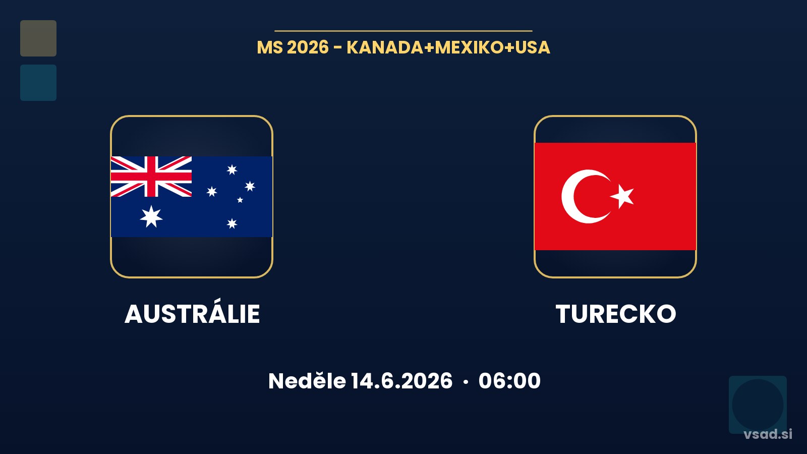 Austrálie vs Turecko: analýza a tipy na MS 2026