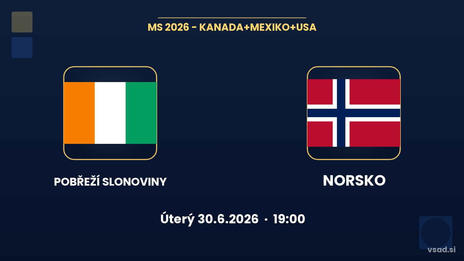 Pobřeží Slonoviny vs Norsko: analýza a tipy na MS 2026